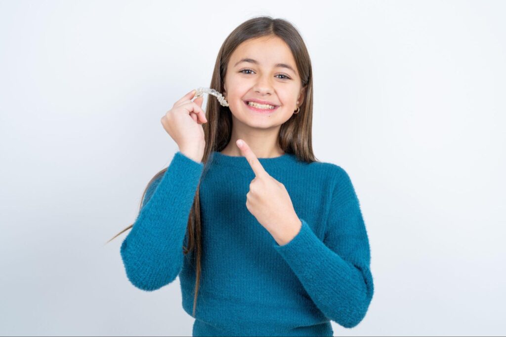 Patient with a new retainer in Mullica Hill